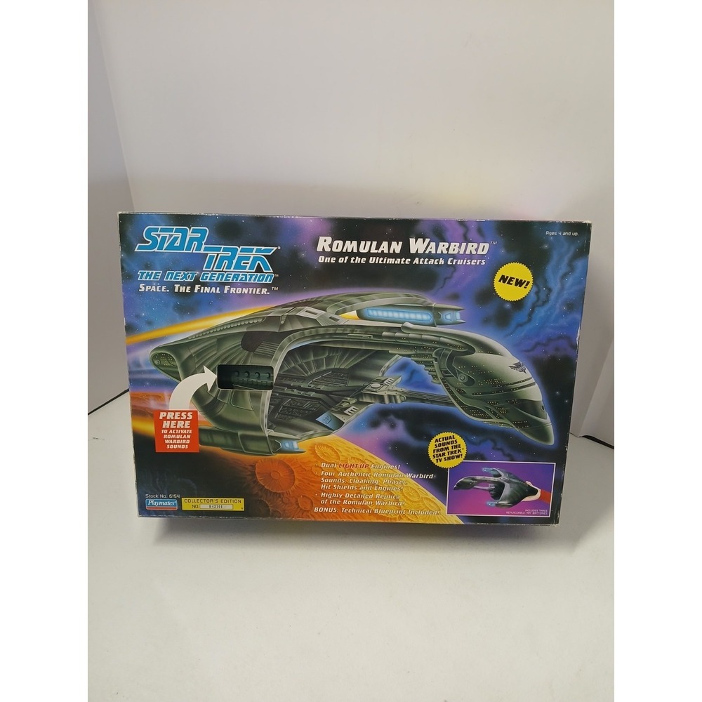 1993 COLLECTORS EDITION NUMBERED‎ ROMULAN WARBIRD W/ LIGHTS & SOUNDS